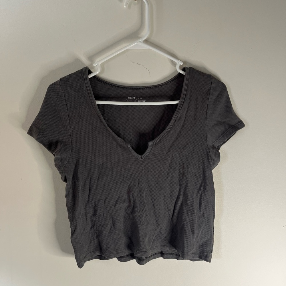 Grey AE Crop Top | Size XL